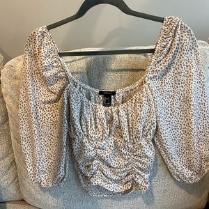 Leopard Print Crop Top